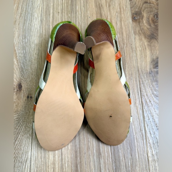 Steve Madden Saavoy Retro Color Scheme Peep Toe Pump Size 7.5 NWOT - Picture 6 of 6